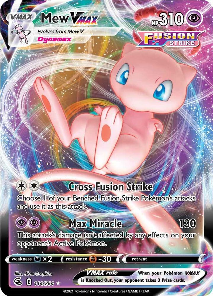 Mew VMAX 114/264 - SWSH: Fusion Strike Pokémon kaart kopen - Elite TCG Shop