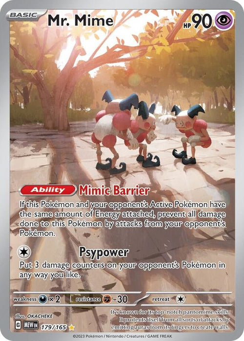 Mr. Mime 179 - 151 Art Rare