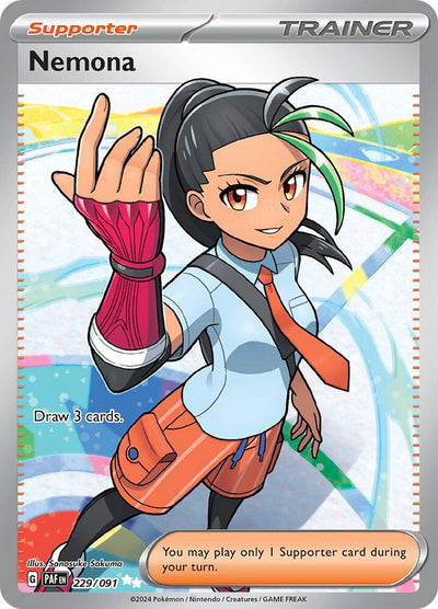 Nemona 229/091 - Paldean Fates Full Art