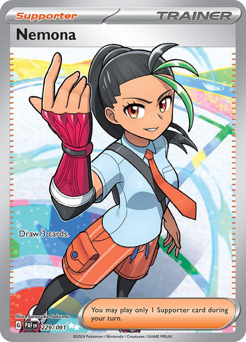 Nemona 229/091 - Paldean Fates Full Art