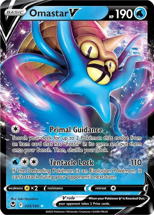 Omastar V 035/195 - SWSH Silver Tempest