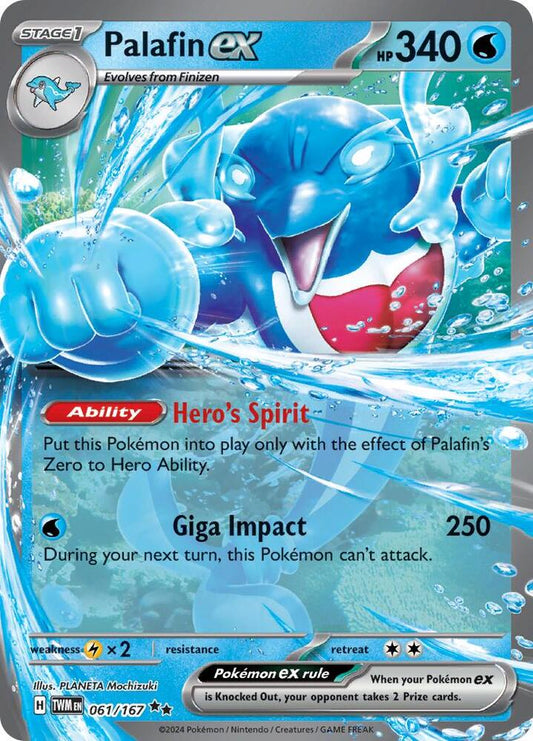 Palafin EX 061 - Twilight Masquerade Pokémon kaart kopen - Elite TCG Shop