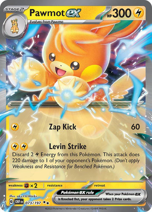 Pawmot EX 073 - Obsidian Flames Pokémon kaart kopen - Elite TCG Shop
