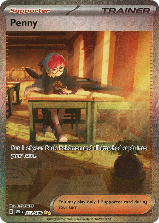 Penny 252 - Scarlet & Violet Base Set Illustration Rare Pokémon kaart kopen - Elite TCG Shop