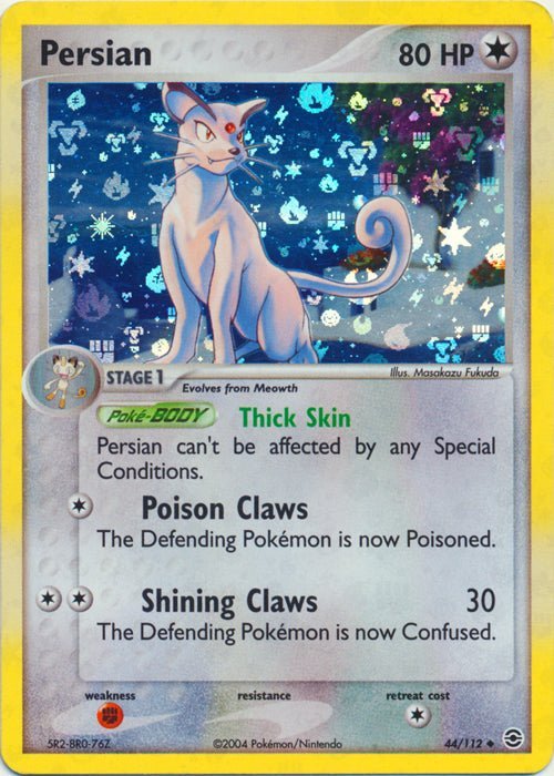 Persian 044 - FireRed & LeafGreen Reverse Holofoil