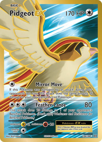 Pidgeot EX 104/108 – XY Evolutions Full Art Ultra Rare