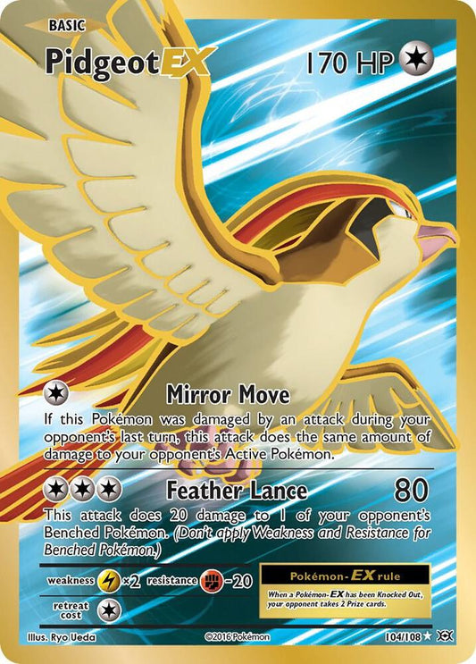 Pidgeot EX 104/108 – XY Evolutions Full Art Ultra Rare Pokémon kaart kopen - Elite TCG Shop