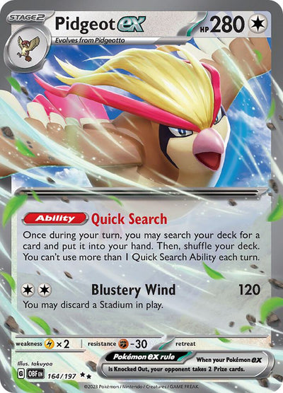 Pidgeot EX  154 - Obsidian Flames