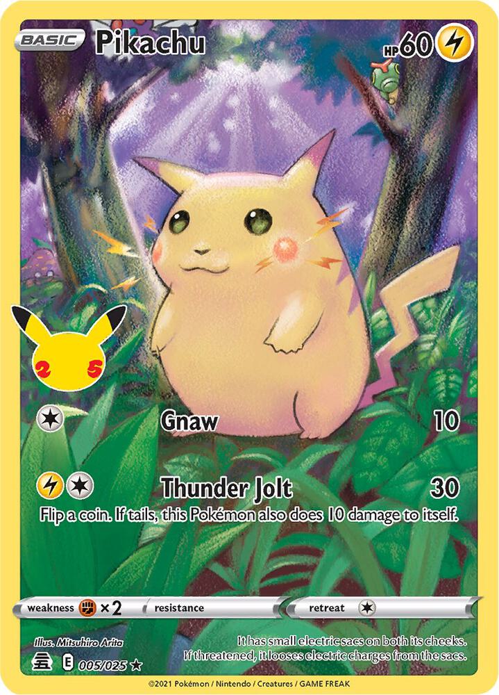 Pikachu 005/025 - Celebrations Pokémon kaart kopen - Elite TCG Shop