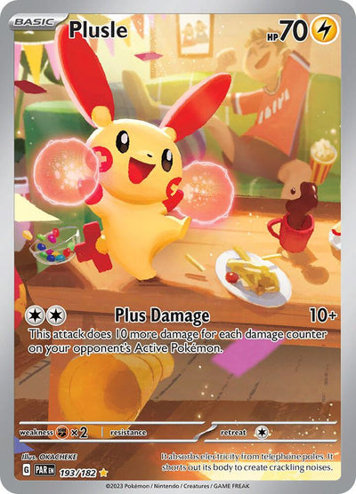 Plusle 193 - Paradox Rift Art Rare