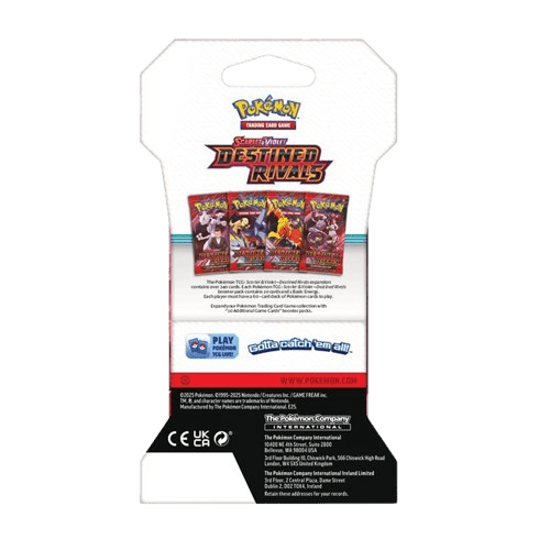 Pokemon Destined Rivals: Sleeved Booster Pack Pokémon kaart kopen - Elite TCG Shop