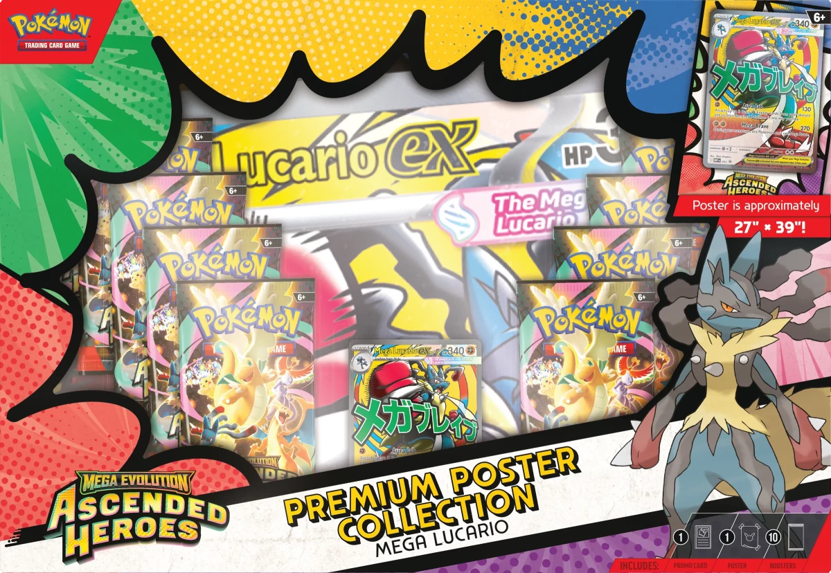 Pokemon Mega Lucario Premium Poster Collection Box Pokémon kaart kopen - Elite TCG Shop
