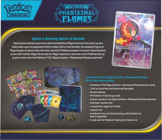 Pokemon Phantasmal Flames Elite Trainer Box Pokémon kaart kopen - Elite TCG Shop