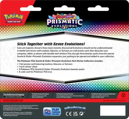 Pokemon Prismatic Evolution 3 Pack Blister TechSticker Collection Pokémon kaart kopen - Elite TCG Shop