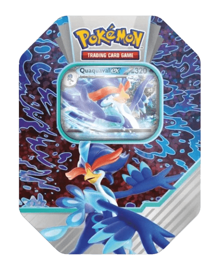 Pokémon Quaquaval EX Tin | Paldea Partners 2023 | Booster Packs + Promo Card Pokémon kaart kopen - Elite TCG Shop