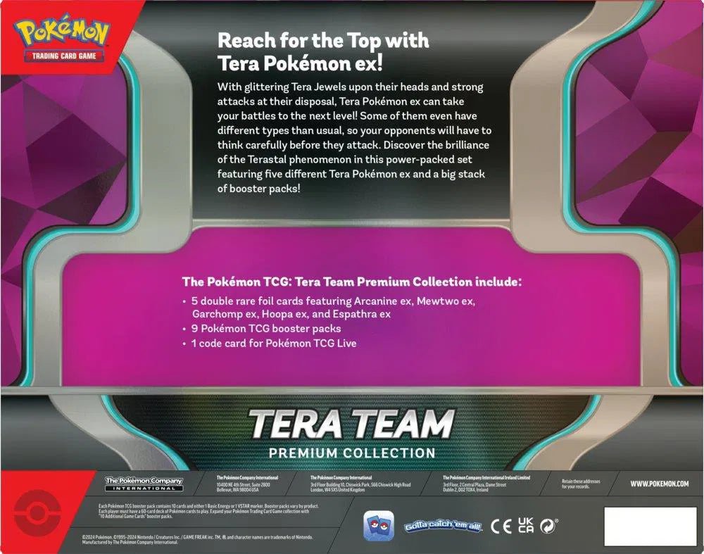 Pokemon Tera Team ex Premium Collection Box Pokémon kaart kopen - Elite TCG Shop