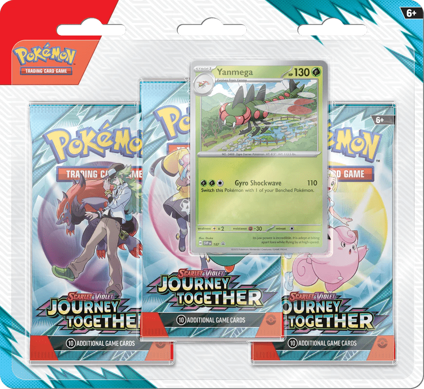 PoPokemon Journey Together 3 pack Blister Pokémon kaart kopen - Elite TCG Shop