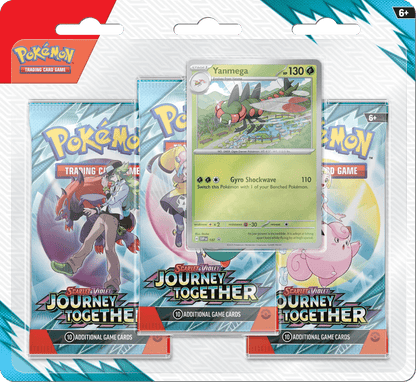 PoPokemon Journey Together 3 pack Blister Pokémon kaart kopen - Elite TCG Shop