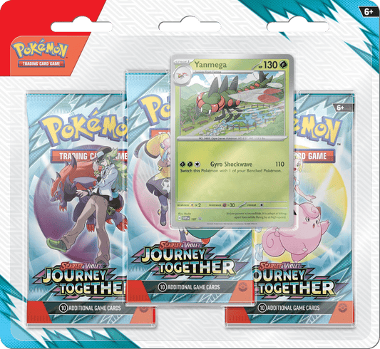 PoPokemon Journey Together 3 pack Blister Pokémon kaart kopen - Elite TCG Shop