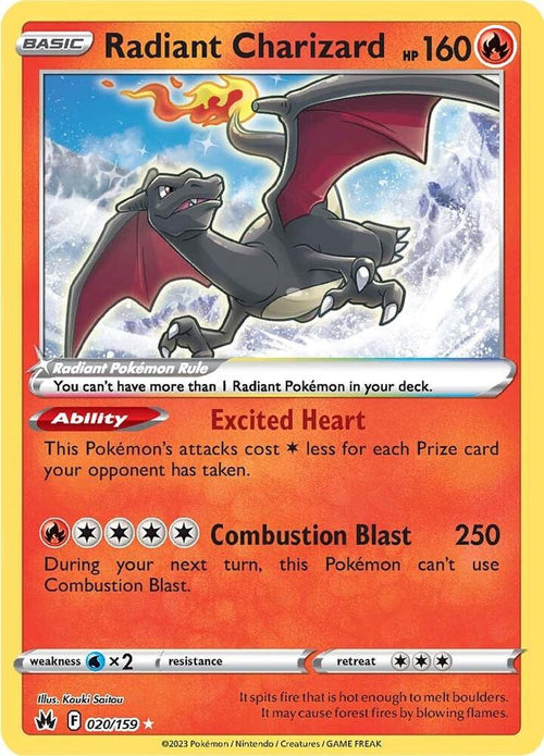 Radiant Charizard 020/159 - Crown Zenith Pokémon kaart kopen - Elite TCG Shop