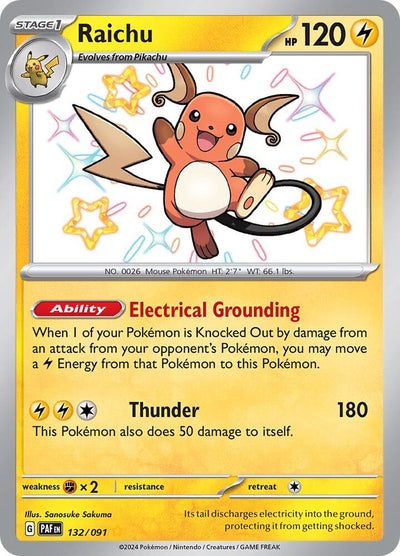 Raichu 132/091 - Paldean Fates