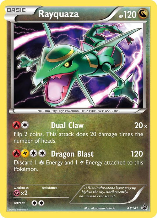 Rayquaza XY141 – XY Black Star Promo Holo Rare