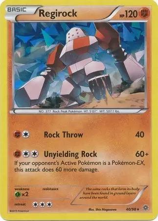 Regirock Holo Cracked Ice - 40/98 XY Ancient Origins