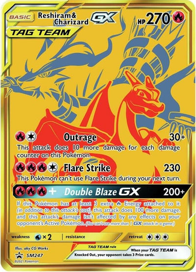 Reshiram & Charizard GX SMP247 - Sun & Moon Promo