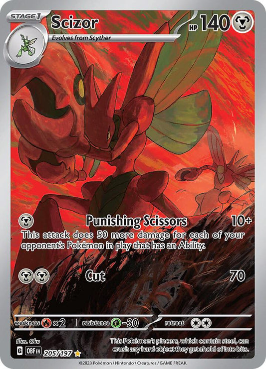 Scizor 205/197 - SV Obsidian Flames Pokémon kaart kopen - Elite TCG Shop