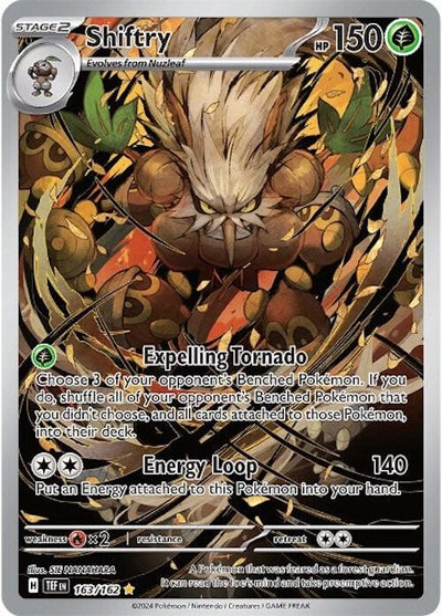 Shiftry 163/162 – Temporal Forces Illustration Rare Holo