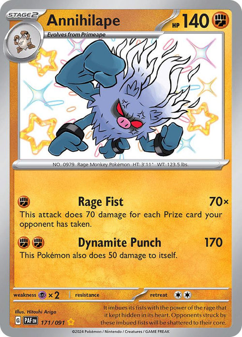 Shiny Annihilape 171 - Paldean Fates