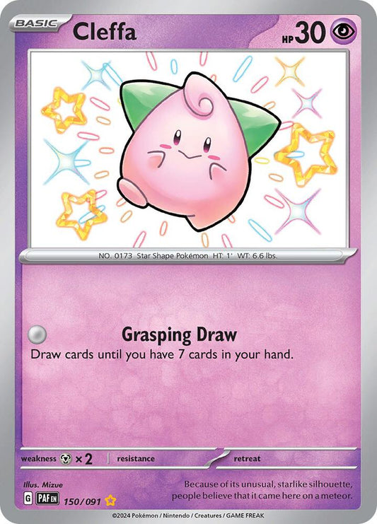 Shiny Cleffa 150 - Paldean Fates Pokémon kaart kopen - Elite TCG Shop