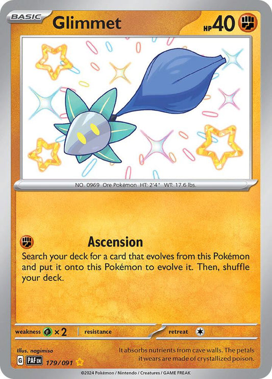 Shiny Glimmet 179 - Paldean Fates Pokémon kaart kopen - Elite TCG Shop