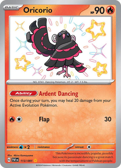 Shiny Oricorio 113 - Paldean Fates