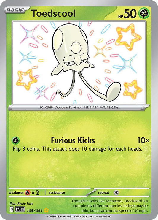 Shiny Toadscool 105 - Paldean Fates Pokémon kaart kopen - Elite TCG Shop