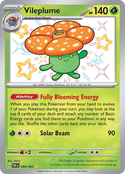Shiny Vileplume 094 - Paldean Fates