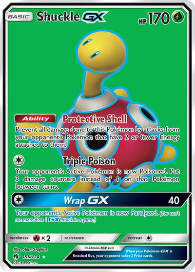 Shuckle GX Full Art 195 - SM - Lost Thunder