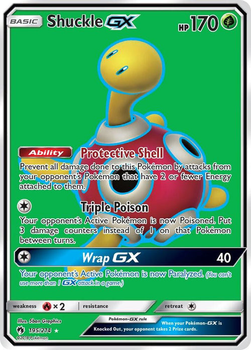 Shuckle GX Full Art 195 - SM - Lost Thunder