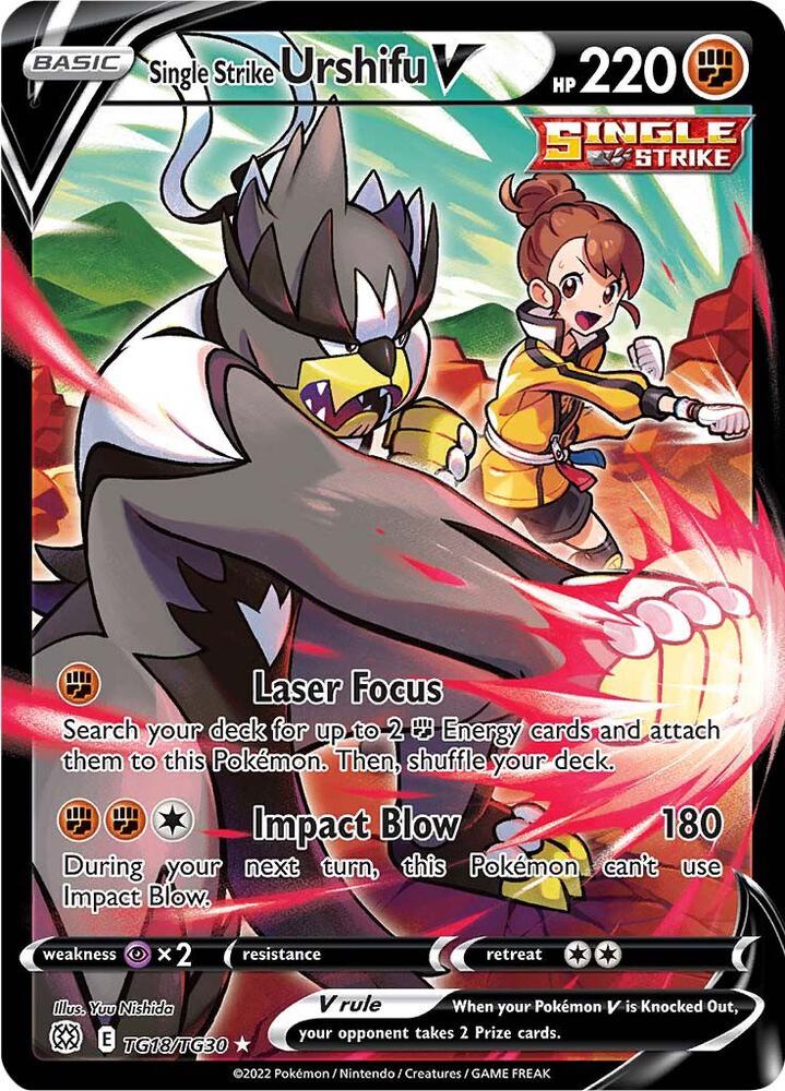 Single Strike Urshifu V TG18/TG30 - Brilliant Stars Pokémon kaart kopen - Elite TCG Shop