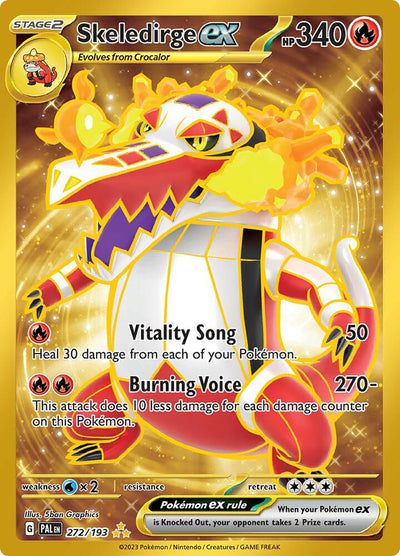 Skeledirge ex 272/193 - Paldea Evolved Gold Card