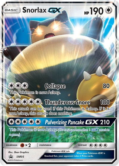 Snorlax GX SM05 – Sun & Moon Black Star Promo Ultra Rare Holo