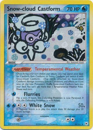 Snow-cloud Castform Reverse Holo 25 - Hidden Legends