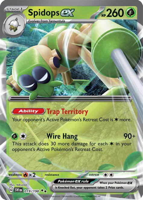Spidops EX 019 - Scarlet & Violet Base Set Pokémon kaart kopen - Elite TCG Shop