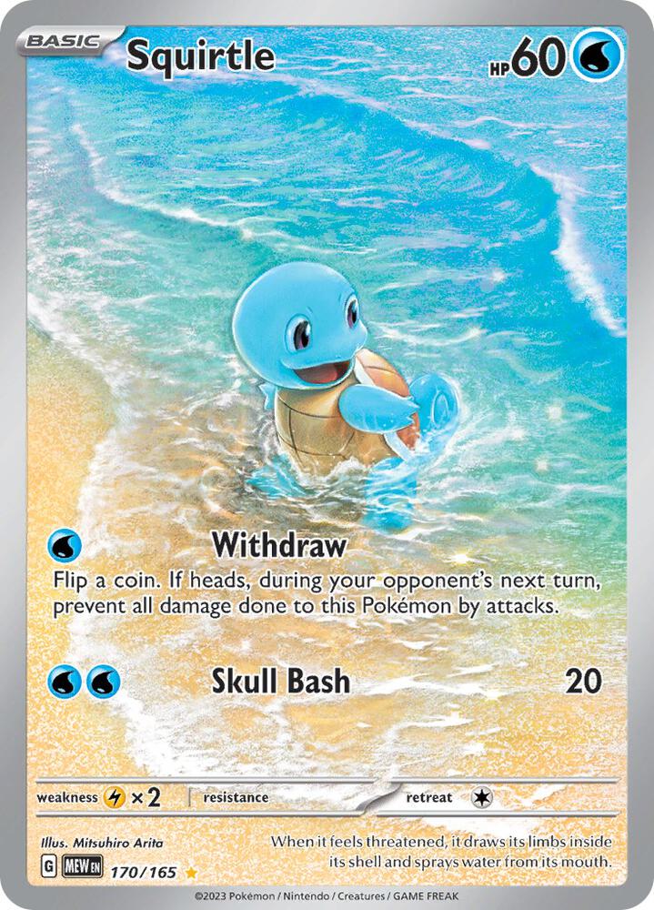 Squirtle 170/165 - SV Scarlet & Violet 151 Pokémon kaart kopen - Elite TCG Shop