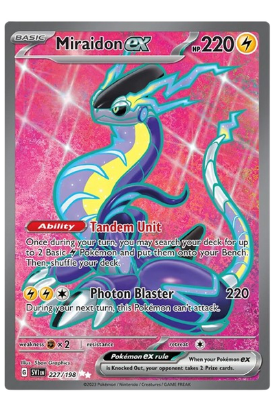 Miraidon ex 227/198 - Scarlet & Violet Base Set  Full Art