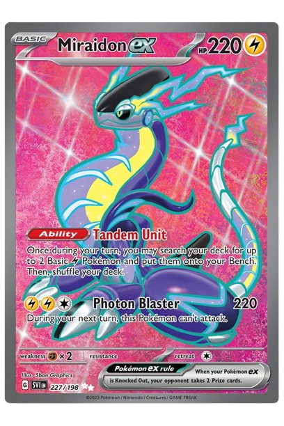 Miraidon ex 227/198 - Scarlet & Violet Base Set  Full Art