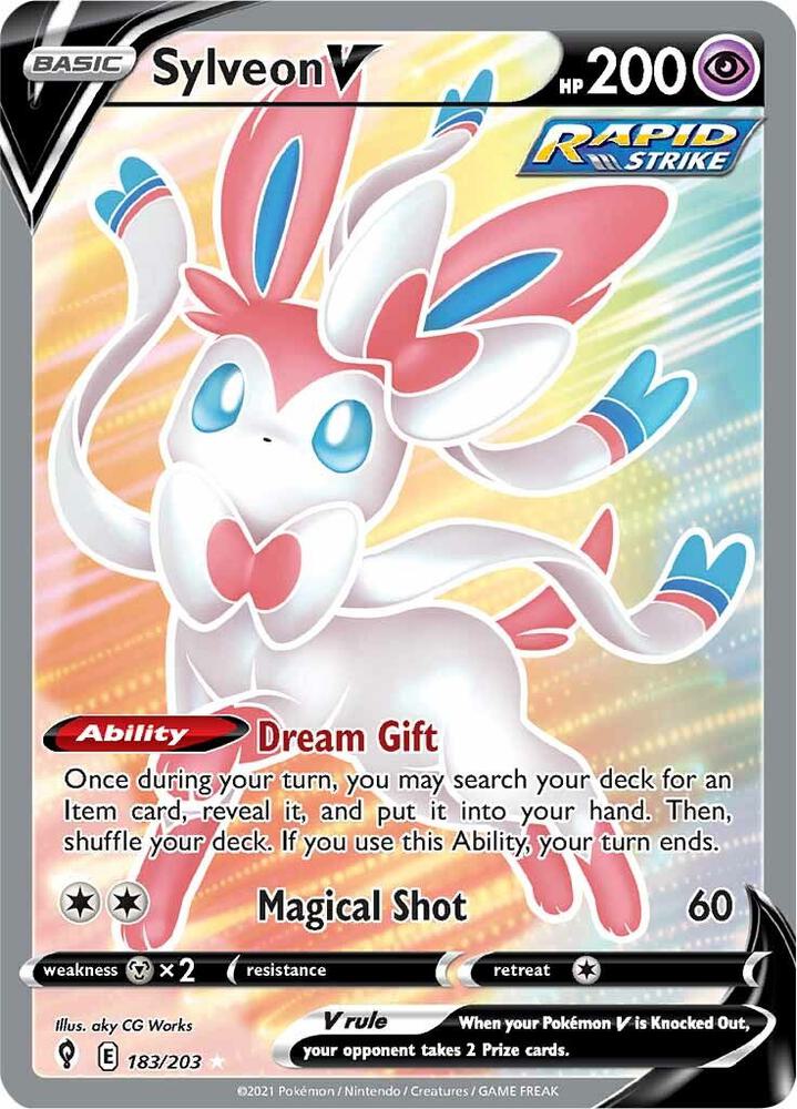 Sylveon V 183/203 - SWSH: Evolving Skies Pokémon kaart kopen - Elite TCG Shop