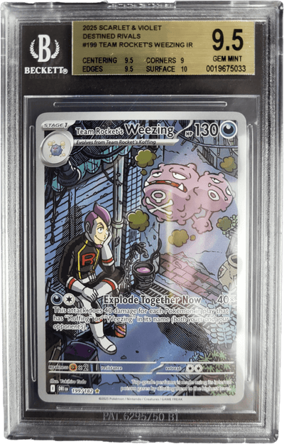 Team Rocket's Weezing 199/182 - SV Destined Rivals BGS 9.5