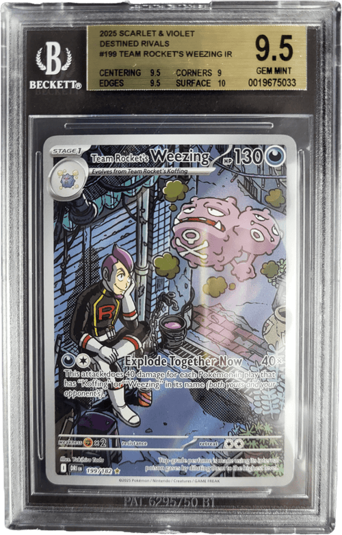 Team Rocket's Weezing 199/182 - SV Destined Rivals BGS 9.5 Pokémon kaart kopen - Elite TCG Shop