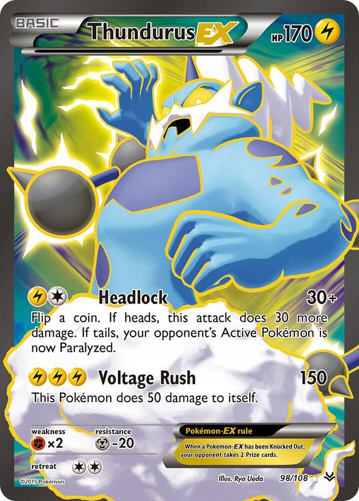Thundurus EX 098/108 - XY Roaring Skies Full art Pokémon kaart kopen - Elite TCG Shop